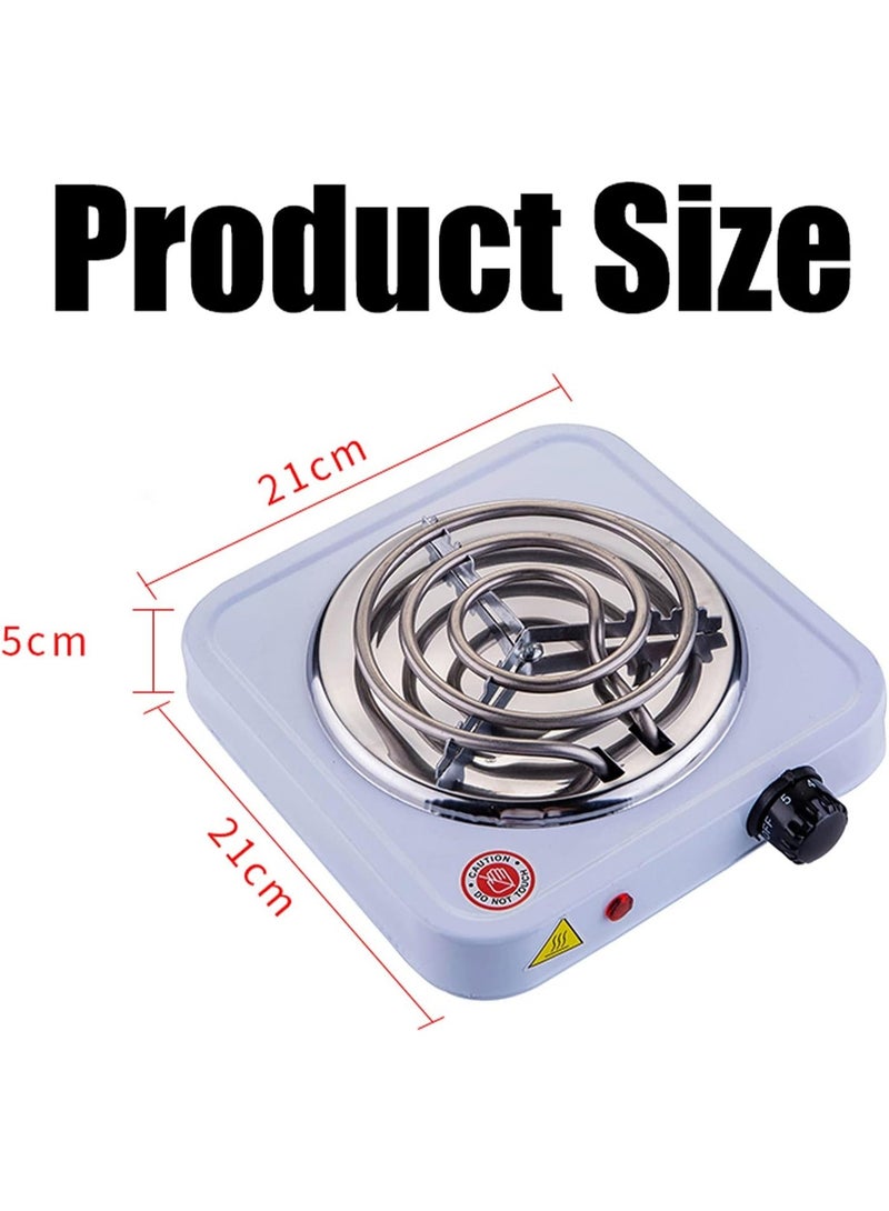 Portable Mini Stove, Spiral Burner Hot Plate, 1000W Electric Single Burner, Portable Electric Coil Hot Plate, for Camping Or Kitchens