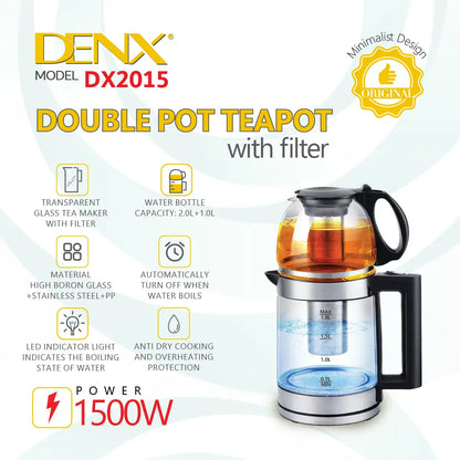 Luxury Double Pot Tea Maker Set