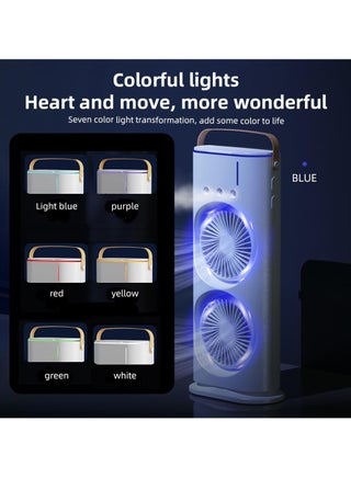 Denx Portable Double-Ended Spray Fan With Remote Control – Power by USB Type C Mist Cooling