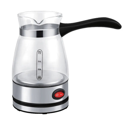 Premium Glass & Steel Coffee Pot