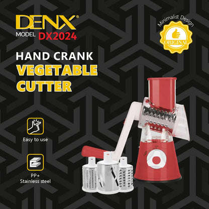 3-in-1 Hand-Crank Vegetable Cutter & Slicer