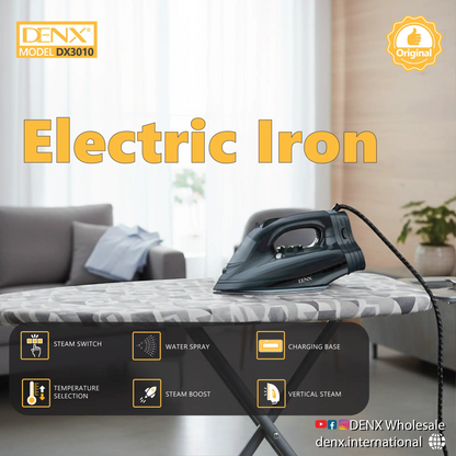 2-in-1 Hybrid Cordless &amp; Corded Electric Iron