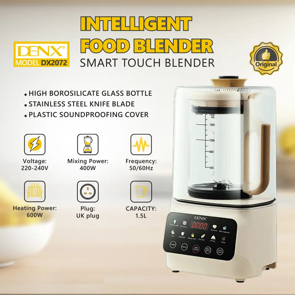 Intelligent Quiet-Tech Food Blender