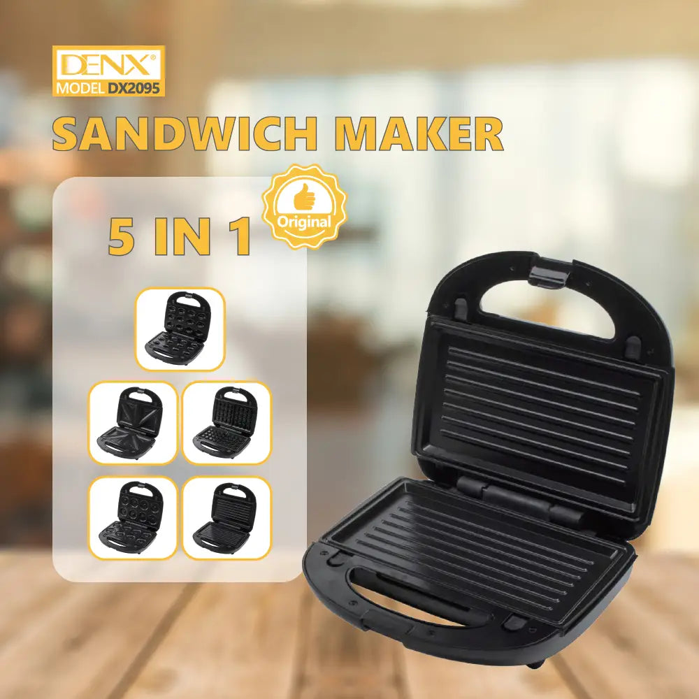 5 in1 Sandwich Maker(Detachable Plate)