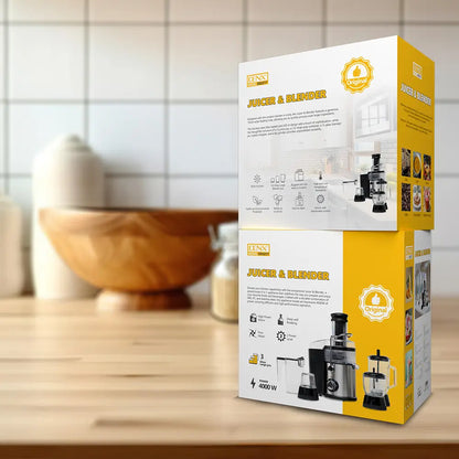 4-in-1 Ultra-Power Juicer & Blender System