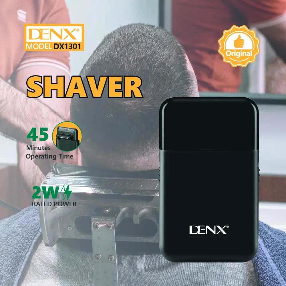 Precision Electric Shaver with Integrated Trimmer